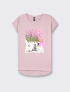 Piazza Italia T-shirt mezza manica in cotone con stampa diversi colori disponibili - var 3 Outlet