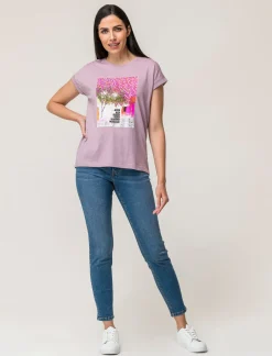 Piazza Italia T-shirt mezza manica in cotone con stampa diversi colori disponibili - var 3 Outlet