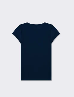 Piazza Italia T-shirt mezza manica in cotone con taschino. ideale per ogni occasione - Blu Best Sale