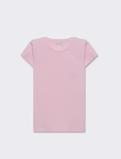 Piazza Italia T-shirt mezza manica in cotone con taschino. ideale per ogni occasione - Rosa New