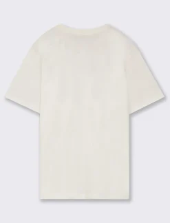 Piazza Italia T-shirt mezza manica in cotone tinta unita, basica da bambino - Bianco Sale