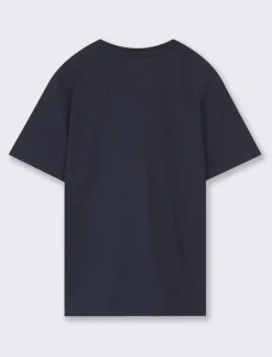 Piazza Italia T-shirt mezza manica in cotone tinta unita, basica da bambino - Blu Fashion