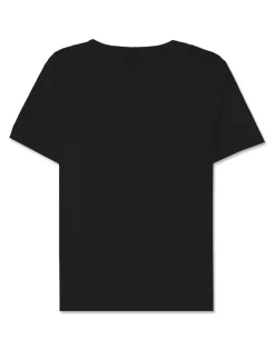 Piazza Italia T-shirt mezza manica vestibilità regular con applicazione macramè su scollo - Nero Hot