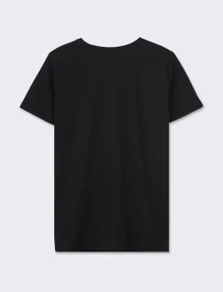 Piazza Italia T-shirt mezza manica vestibilità regular in tessuto fisso con stampa ed applicazioni gioiello - var 2 Cheap