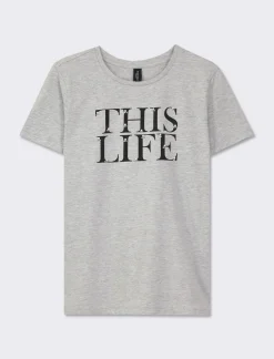 Piazza Italia T-shirt mezza manica vestibilità regular in tessuto fisso con stampa ed applicazioni gioiello - var 3 Best Sale