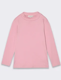 Piazza Italia T-shirt mezzo collo di interlock da bambina - Rosa 0 Cheap