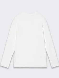 Piazza Italia T-shirt mezzo collo di interlock da bambina - Bianco 0 Store