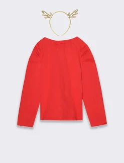 Piazza Italia T-shirt natalizia da bambina - Rosso Shop