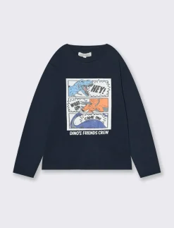 Piazza Italia T-SHIRT STAMPA FUMETTO - Blu Clearance