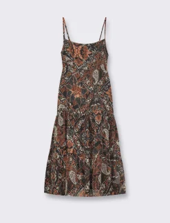 Piazza Italia Vestito a bretelle in tessuto leggero con inserto effetto metallizzato - var 1 Fashion