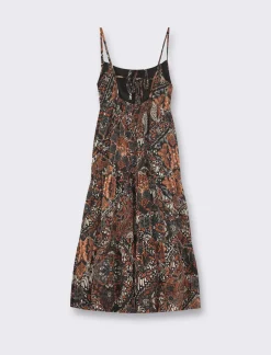 Piazza Italia Vestito a bretelle in tessuto leggero con inserto effetto metallizzato - var 1 Fashion