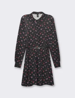 Piazza Italia Vestito chemisier a fantasia manica lunga e gonna a ruota - var 2 Flash Sale