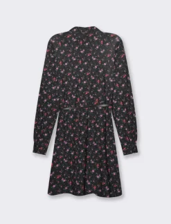 Piazza Italia Vestito chemisier a fantasia manica lunga e gonna a ruota - var 2 Flash Sale