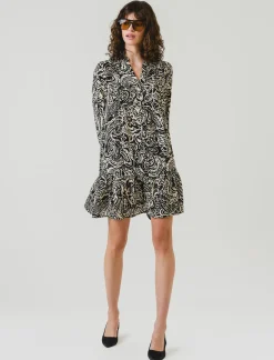 Piazza Italia Vestito fantasia con arricciatura - var 1 Flash Sale