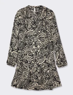 Piazza Italia Vestito fantasia con arricciatura - var 1 Flash Sale