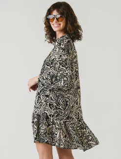 Piazza Italia Vestito fantasia con arricciatura - var 1 Flash Sale
