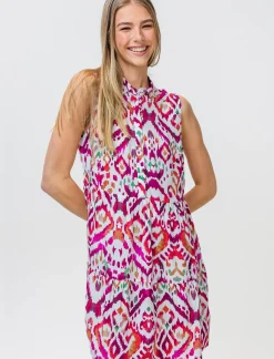 Piazza Italia Vestito fantasia con bottoni sul davanti - var 2 Best Sale