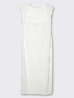 Piazza Italia Vestito loungette con manica ad aletta - Bianco latte Online