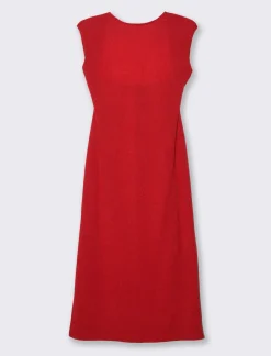 Piazza Italia Vestito loungette con manica ad aletta - Rosso Best Sale