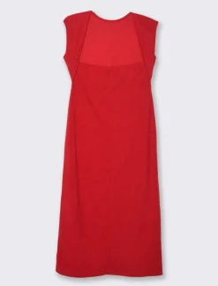 Piazza Italia Vestito loungette con manica ad aletta - Rosso Best Sale