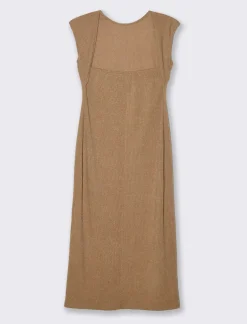 Piazza Italia Vestito loungette con manica ad aletta - Cammello Discount