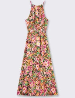 Piazza Italia Vestito lungo fantasia con elastico in vita - var 1 New