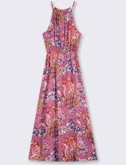 Piazza Italia Vestito lungo fantasia con elastico in vita - var 3 Flash Sale