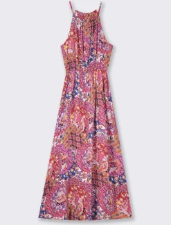 Piazza Italia Vestito lungo fantasia con elastico in vita - var 3 Flash Sale