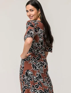 Piazza Italia Vestito lungo in viscosa, vestibilità regular e maniche ampie - var 1 Cheap