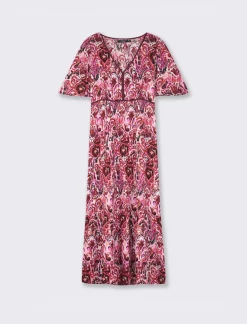 Piazza Italia Vestito lungo in viscosa, vestibilità regular e maniche ampie - var 2 Cheap