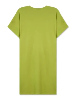 Piazza Italia Vestito midi basico in cotone - pistacchio Verde Flash Sale