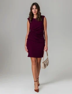 Piazza Italia Vestito smanicato con arriccio al fianco - Vinaccia Flash Sale