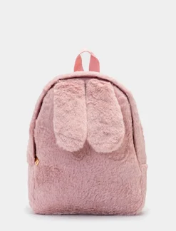 Piazza Italia Zaino coniglietto in pelliccia sintetica con orecchie - Rosa Clearance