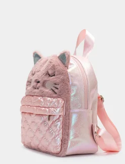 Piazza Italia Zaino da bambina con stampa gattina - Rosa Fashion