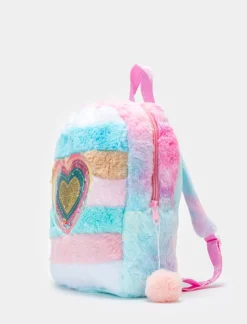 Piazza Italia Zaino da bambina multicolor in pelliccia - Multicolore Clearance