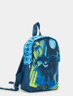 Piazza Italia Zaino da bambino con stampa lucenze Supereroi - Nero Best Sale