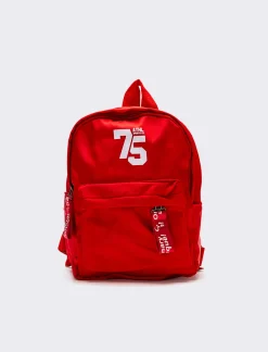 Piazza Italia Zaino da bambino con tasca frontale e zip - Rosso Best Sale