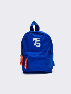 Piazza Italia Zaino da bambino con tasca frontale e zip - Blu Best Sale