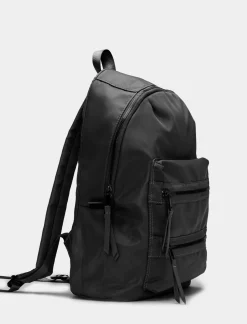 Piazza Italia Zaino da donna in nylon 40 x 30 x 12 cm - Nero Discount