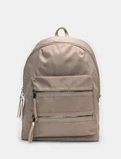 Piazza Italia Zaino da donna in nylon 40 x 30 x 12 cm - Beige Online